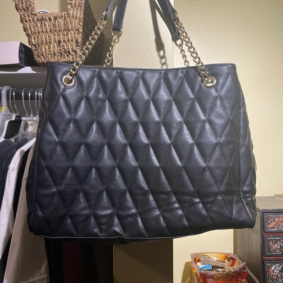 Betsey Johnson Quilted Satchel Tote - Picture 2 of 6